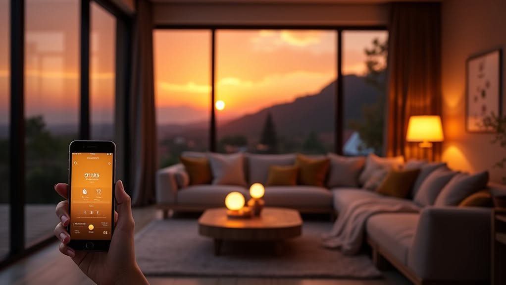 automated sunset sunrise lighting schedules