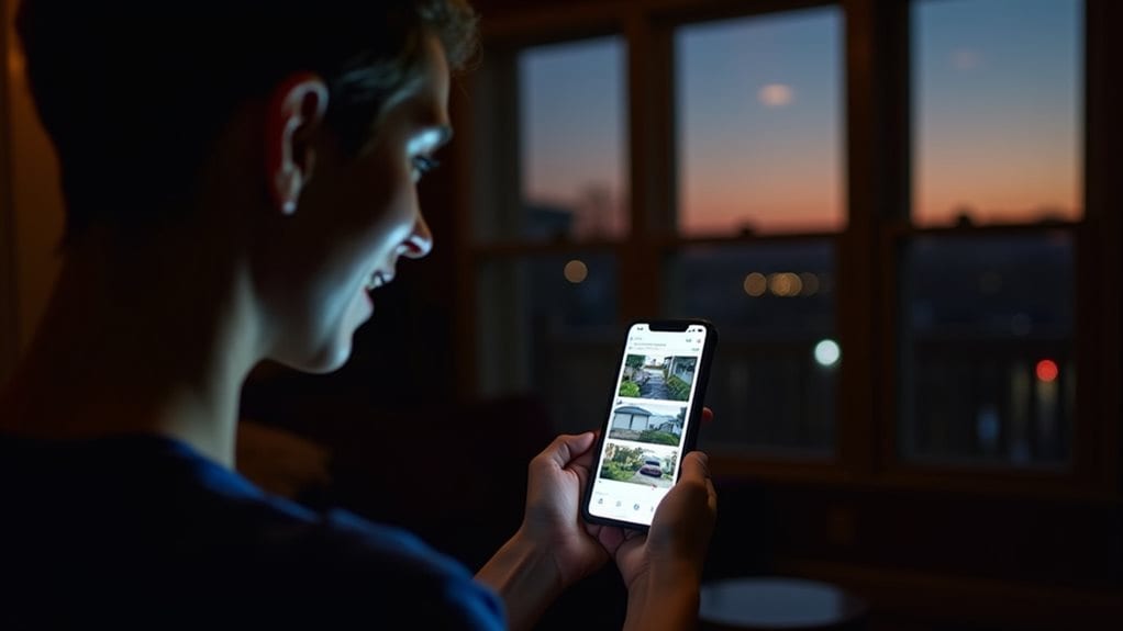 smartphone security camera monitoring