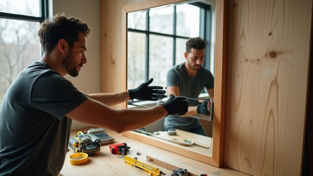two way mirror installation tips