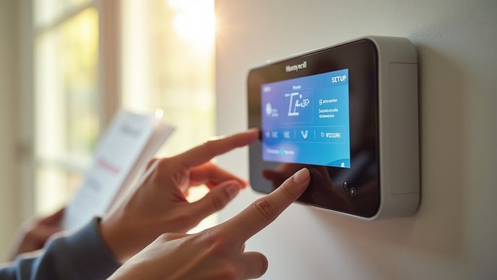 initial thermostat setup process