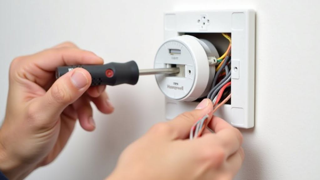 securely mount honeywell base