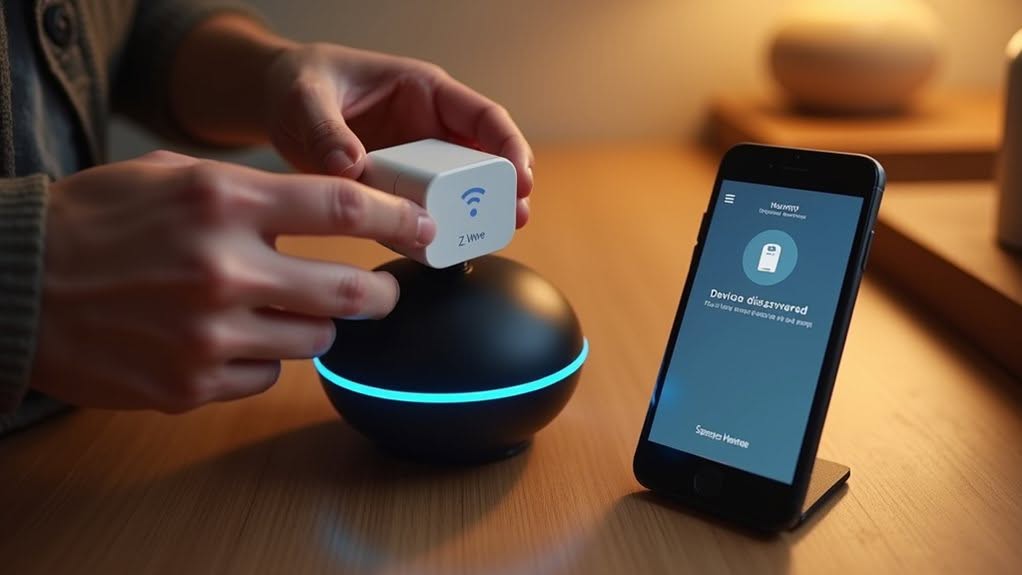 pair z wave devices via inclusion