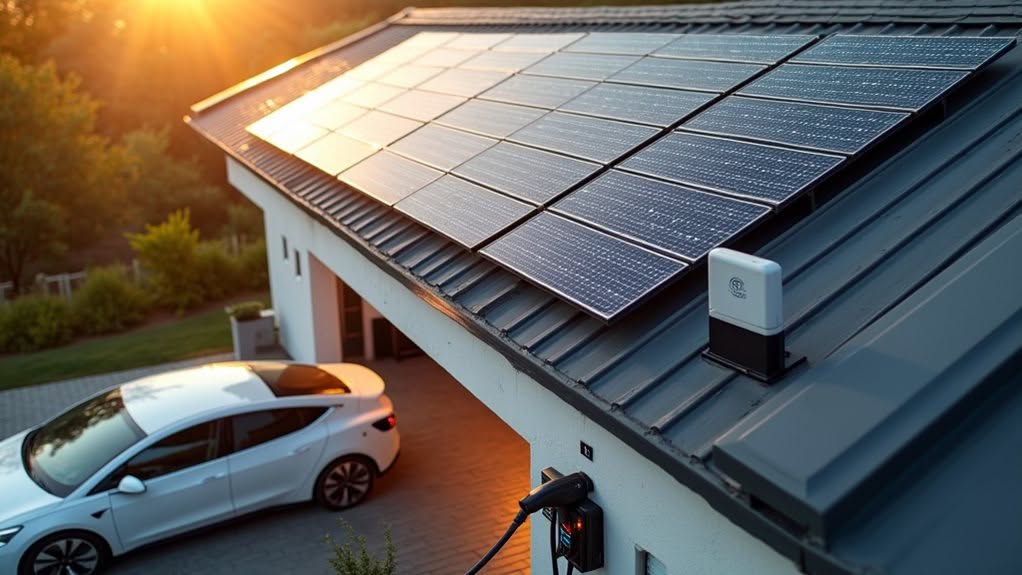 solar powered ev charging automation